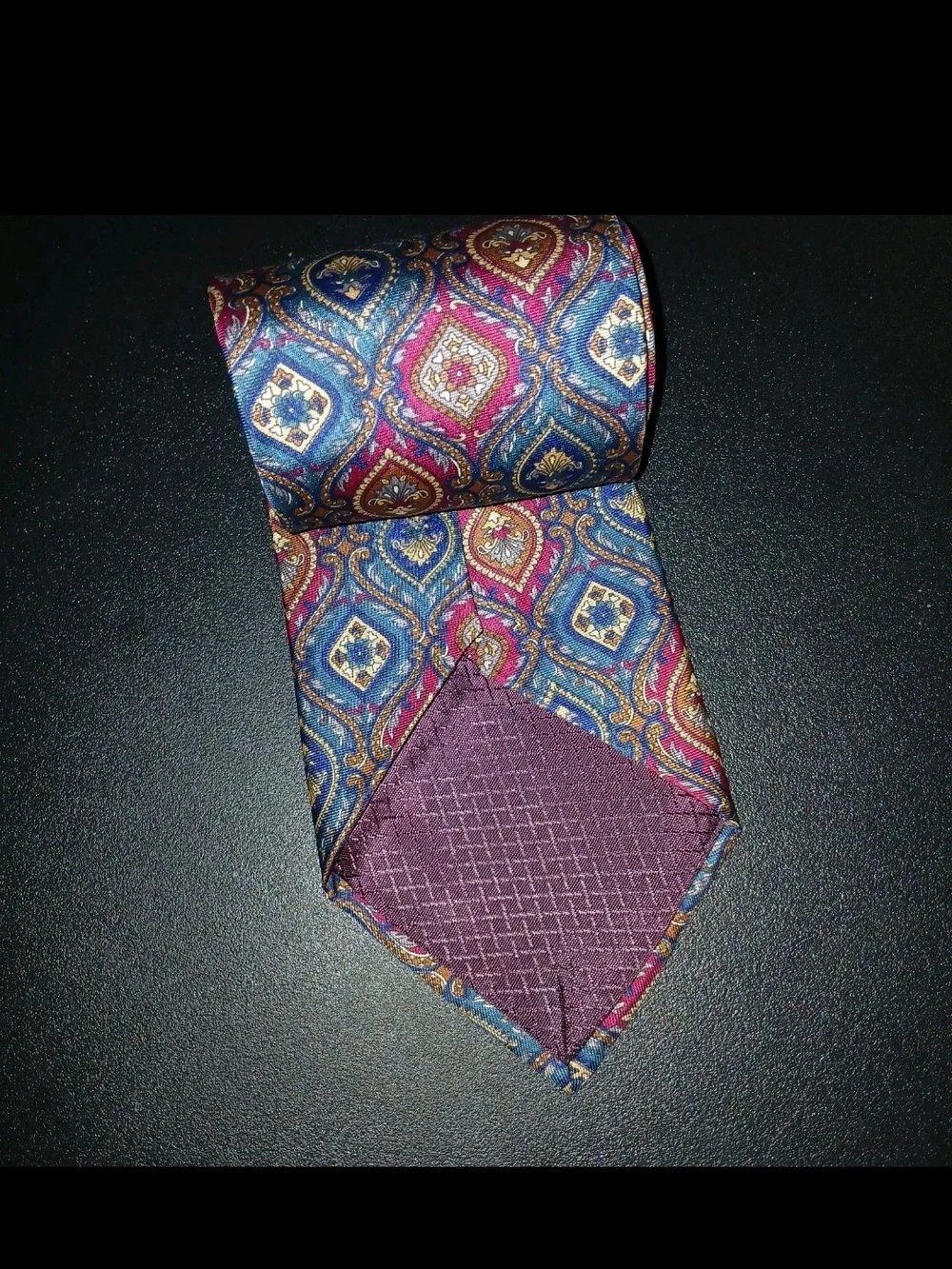 Dior Vintage Men’s Multicolor Paisley Tie In Rich Colors From Imported Fabric